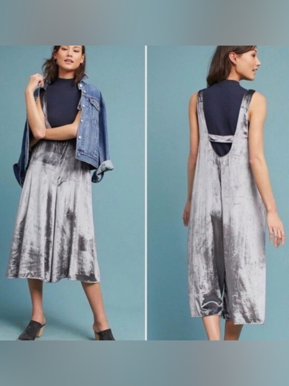 NWT- MAEVE- Monique Velvet Jumpsuit. Medium. Read description. Sold as is.